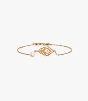Bomine Leaves Bracelets Hollow Leaf Chain Bracelet