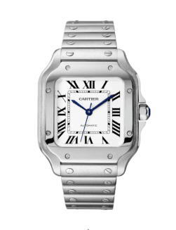 Cartier Santos Fondo Blanco