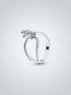 Anillo Abierto Mariposa Brillante