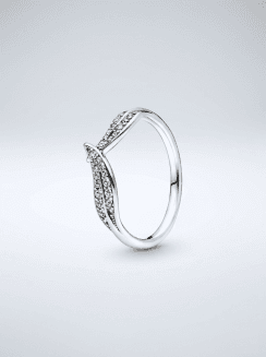 Anillo Hojas Brillantes