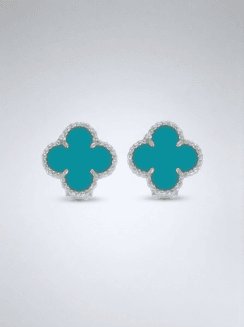 Pendientes Vintage Alhambra Color Turquesa