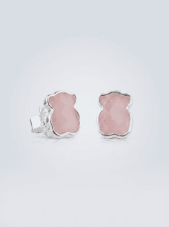 Pendientes con Cuarzo Rosa TOUS Color