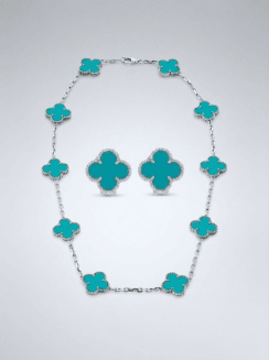 Conjunto Vintage Alhambra Color Turquesa