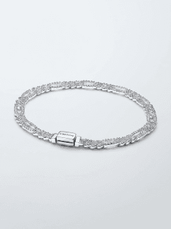 Pulsera de Cadena Cubana Ovalada