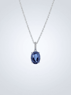 Cadena con Colgante Halo de Impacto Reluciente