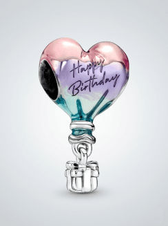 Charm Globo Aerostático Feliz Cumpleaños