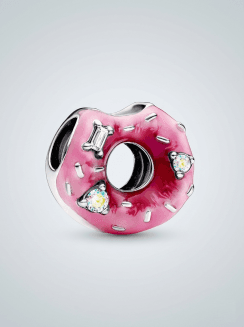 Charm Funkelnder Donut mit Streuseln