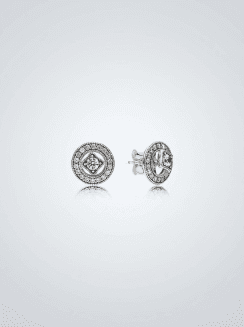 Pendientes de Botón Vintage Allure