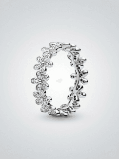 Anillo Banda de Margaritas Deslumbrantes