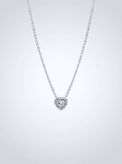 Cadena con Colgante Corazón Elevado