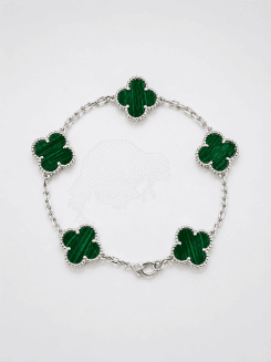 Pulsera Vintage Alhambra de Malaquita Verde
