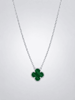 Cadena de Trébol de Malaquita Verde