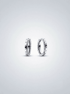 Pendientes de Aro Pandora Signature Logo