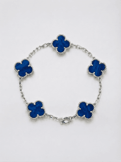 Pulsera Vintage Alhambra de Ágata Azul