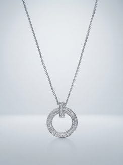 Cadena Tiffany T1 con Colgante Circular