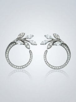 Pendientes Tiffany Victoria™ Diamond Vine Circle